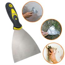 Espátula 10 Cm para Gesseiro Pintor Massa Corrida Obra Cabo Emborrachado Multiuso Drywall Artesanato Sela Trinca Espátula 10 Cm para Gesseiro Pintor Massa Corrida Obra Cabo Emborrachado Multiuso Drywall Artesanato Sela Trinca