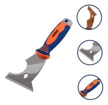 Espátula Aço Inox Multiuso Funções 5 Em 1 Com Cabo Roma Espátula Aço Inox Multiuso Funções 5 Em 1 Com Cabo Roma