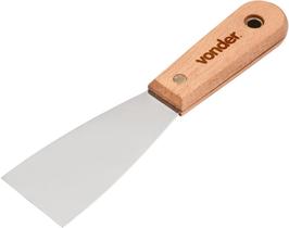 Espátula betumadeira aço inox 1.1/2" 3,8cm cabo mad Vonder Espátula betumadeira aço inox 1.1/2" 3,8cm cabo mad Vonder