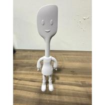 Espatula Boneco Silicone Branco Wincy