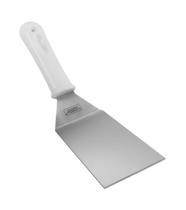 Espatula Cabo Branco Curva 90mm De Aço Inox Chapeiro Pizza G16