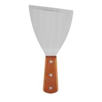 Espátula Chapa Aço Inoxidável Cabo De Madeira Profissional Espátula Chapa Aço Inoxidável Cabo De Madeira Profissional