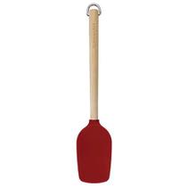 Espátula Colher Bambu Silicone Cozinha Vermelho KitchenAid