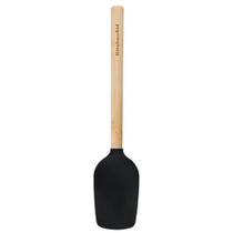 Espátula Colher de Bambu Silicone Preta Cozinha KitchenAid