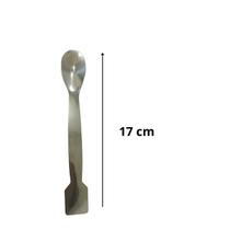 Espatula Com Colher Aço Inox 17cm