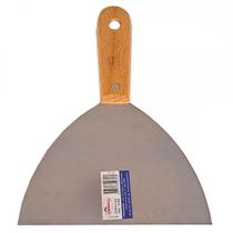Espatula Compel Aco Inox Cabo Madeira 150Mm - Kit C/6 Pecas