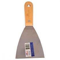 Espatula Compel Aco Inox Cabo Madeira 80Mm - Kit C/6 Pecas
