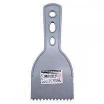 Espatula Compel Pvc Dentada Massa Corrida 08Cm - Kit C/6 Pecas