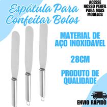 Espátula Confeiteiro Alisador Modela Bolo Aço Inox - Crgfestas