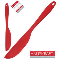 Espátula Confeiteiro De Silicone Vermelho Hauskraft 27x3cm Espátula Confeiteiro De Silicone Vermelho Hauskraft 27x3cm