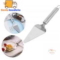 Espatula Cortadora De Bolo Colher Para Fatiar Bolos E Tortas Cor Inox