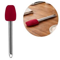 Espátula Culinária Silicone Premium Bordô Cabo Inox Elite 26cm Espátula Culinária Silicone Premium Bordô Cabo Inox Elite 26cm