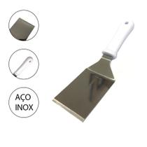 Espátula Curva 3 Inox Profissional Chapa Lanches Pizza