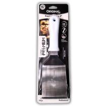 Espátula Curva 3 Polegada Inox Chapa Lanche Chapeiro Cozinha