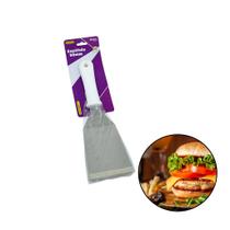 Espátula Curva Aço Inox Profissional Lanches Chapas Pizzas