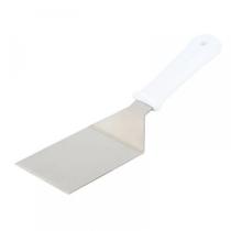 Espátula Curva Chapeiro Inox Cabo Prolipropileno Resistente Tam 32 cm