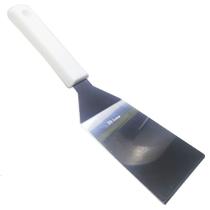 Espátula Curva Em Aço Inox Profissional Grande 30cm Chapeiro Chapa Grelhas e Frigideiras Lanches E Porções Lanchonetes Bares e Restaurantes