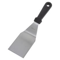 Espátula Curva Profissional em Aço Inox com Cabo Polipropileno Preto 29,5 x 7cm Weck Espátula Curva Profissional em Aço Inox com Cabo Polipropileno Preto 29,5 x 7cm Weck