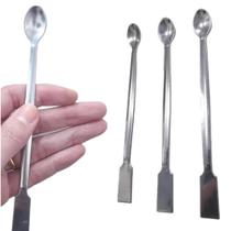 Espátula De Aço Inox - Colher 15 Cm Laboratório Laboratorial - Ricilab Espátula De Aço Inox - Colher 15 Cm Laboratório Laboratorial - Ricilab