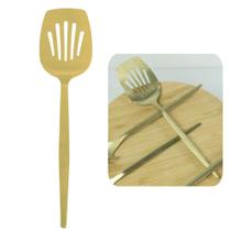 Espátula De Aço Inox Dourada Servir 26cm Multiuso Luxo Lyor Espátula De Aço Inox Dourada Servir 26cm Multiuso Luxo Lyor