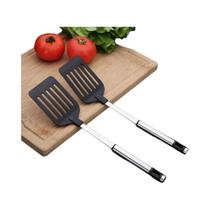 Espátula De Aço Inoxidável Com Cabo De Nylon Utensílios De Cozinha Para Fritar Ovos E Peixes