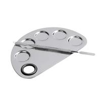 Espátula De Aço Inoxidável Para Maquiagem, Paleta Facial Para Mistura De Tintas À Base De Água E Espátula De Aço Inoxidável Para Maquiagem, Paleta Facial Para Mistura De Tintas À Base De Água E