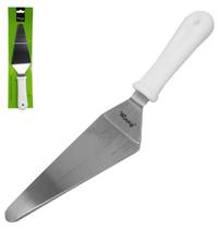 Espátula De Bolo De Inox Cabo Branco 32x7,5cm