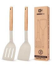 Espátula de cozinha Bundlepro de silicone resistente ao calor, conjunto de 2