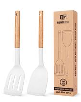 Espátula de cozinha Bundlepro de silicone resistente ao calor, conjunto de 2