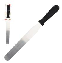 Espátula de Cozinha Confeiteiro de Inox Cabo Plástico 33 cm