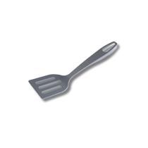 Espátula De Cozinha Vazada 29,5cm De Nylon Cinza Resistente