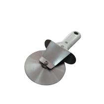 Espátula de Disco em Aço Inoxidável para Pizza Branca