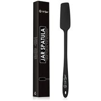 Espátula de frasco de silicone 600F Raspador de borracha antiaderente resistente ao calor Perfeito para frascos, smoothies, liquidificadores One Piece Utensílios Panelas de cozinha duráveis (UpGood Professional Spatulas, Black)