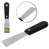Espatula de metal cabo plastico preto 1,5'' 19,5cm
