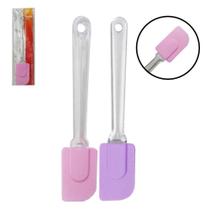 Espatula de pao duro de silicone colors cabo acrilico 24,5x5cm na cartela - RIO TIJUCAS Espatula de pao duro de silicone colors cabo acrilico 24,5x5cm na cartela - RIO TIJUCAS