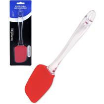 Espatula de pao duro de silicone vermelho cabo acrilico 24x5cm na cartela homeflex - 2 pç - WESTERN