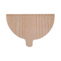 Espátula De Pizza De Madeira Sólida Em Forma De Meia Lua Com Cabo De Madeira Para Cozinhar E