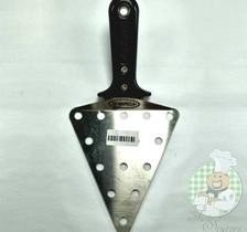 Espátula de Pizza Triangular Perfurada Inox Grande-WorkPizza