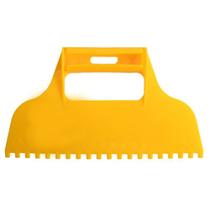 Espatula de plastico dentada para pintura amarelo 23x12,5cm mb tools