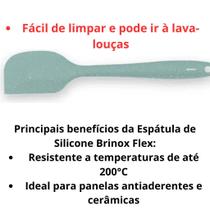 Espátula De Silicone 28cm Para Cozinha Flex Verde Brinox Espátula De Silicone 28cm Para Cozinha Flex Verde Brinox
