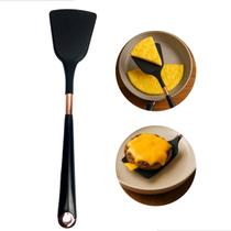 Espatula De Silicone 33cm Cor Preto Detalhes Em Rose Moderno Resistente Pratico Utensilio Para Cozinha Espatula De Silicone 33cm Cor Preto Detalhes Em Rose Moderno Resistente Pratico Utensilio Para Cozinha