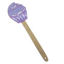 Espátula de Silicone Com Cabo De Madeira Decorada Cupcake Espátula de Silicone Com Cabo De Madeira Decorada Cupcake