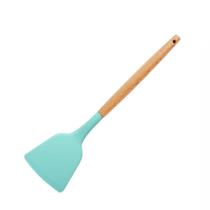 Espátula de Silicone com Cabo de Madeira Verde FEN7168G