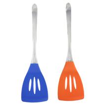 Espatula de Silicone Cozinha Kit 2 Unidades Utensilio Fritura Refeiçao Receita