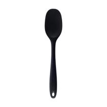 Espátula de Silicone Duplo Redonda Curva Oikos Preto 28cm