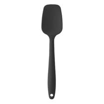 Espátula De Silicone Grande 28Cm Preta Reforçada Funda Reta Espátula De Silicone Grande 28Cm Preta Reforçada Funda Reta