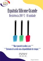 Espátula de Silicone Grande c/01 unidade - bolo, confeitaria, sobremesa, doces (8029) Espátula de Silicone Grande c/01 unidade - bolo, confeitaria, sobremesa, doces (8029)