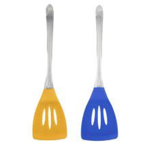 Espatula de Silicone Kit 2 Unidades Cozinha Utensilio Receita Doce Salgado Fritura Refeiçao