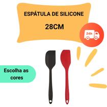 Espátula de Silicone Pão Duro Reforçada 28cm Indicada Para Cozinha Confeitaria Grelhados Doces Bolos