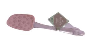 Espátula De Silicone Plasvale Rosa Decorada